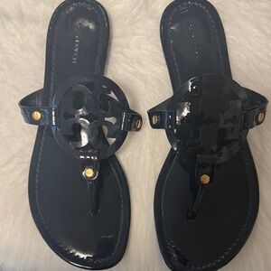 Tory Burch Glossy Navy blue Sandals